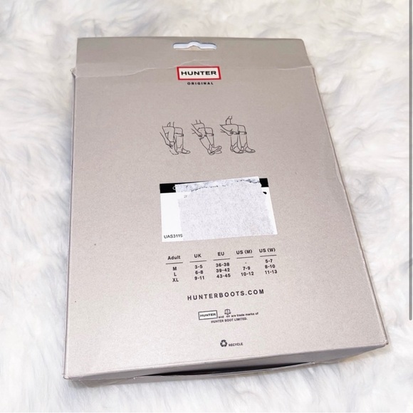 Hunter ORIGINAL TALL BOOT SOCKS SIZE LG - Picture 2 of 2